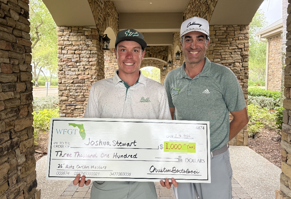 USF's STEWART CAPTURES RITZ TITLE AND IS LONE PLAYER UNDER PAR!
