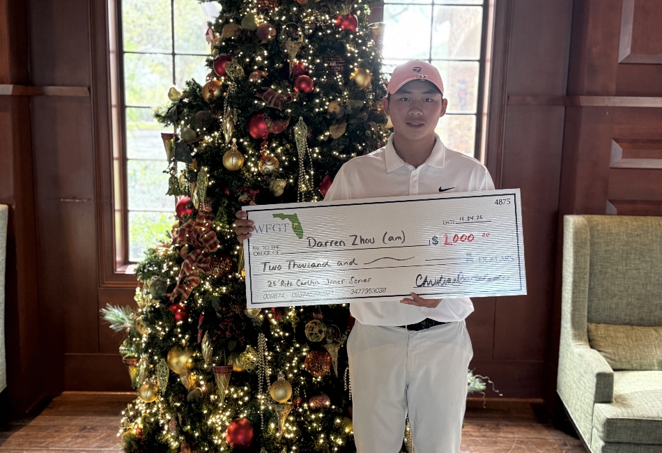 DARREN ZHOU Continues Trend of Amateur Champs at the Ritz Carlton!